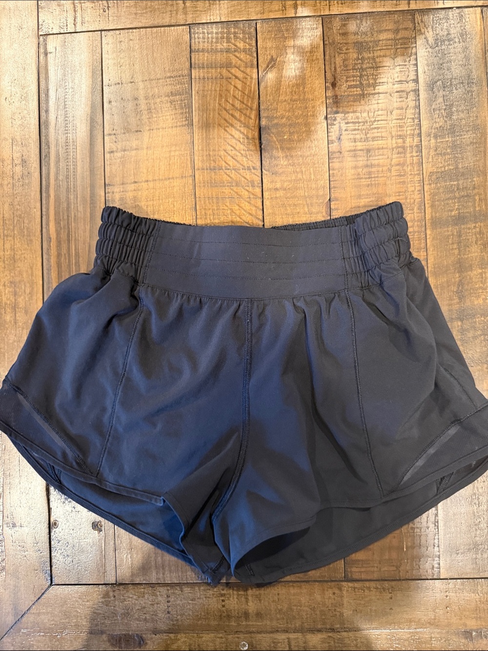 lululemon athletica Dark Navy Elastic Waist Running Shorts